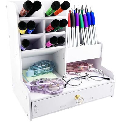 FOGSHIELD Blanc Stylo Organisateur, Titulaire De La Plume Les Enfants De Bureau, Stylo, Boîte, Support De Stockage, Pour Le Bureau, La Maison, À L'École - Publicité FOGSHIELD Blanc Stylo Organisateur, Titulaire De La Plume Les Enfants De Bureau, Stylo, Boîte, Support De Stockage, Pour Le Bureau, La Maison, À L'École - Publicité