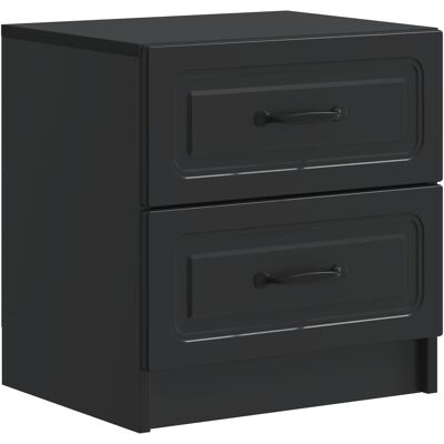 Maison Exclusive - Cabinet De Chevet Noir 43 X 34,5 X 44,5 Cm Bois D'Ingénierie - Publicité Maison Exclusive - Cabinet De Chevet Noir 43 X 34,5 X 44,5 Cm Bois D'Ingénierie - Publicité