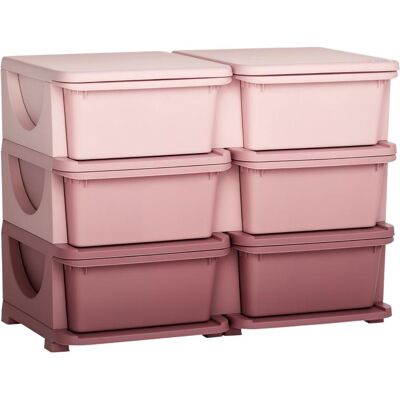 OEM Boîte De Rangement En Plastique Rose, Pour Jouets, 6 Tiroirs, Organisateur De Jouets, Commode Pour Chambre D'Enfant - Publicité OEM Boîte De Rangement En Plastique Rose, Pour Jouets, 6 Tiroirs, Organisateur De Jouets, Commode Pour Chambre D'Enfant - Publicité