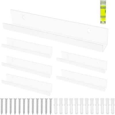 OEM Lot De 6 Etagere Vinyle Acrylique Étagère Murale, 30,5 X 4,5 X 4,5 Cm Etageres Murales Chambre, Porte-disque Porte Vinyle Mural, Pour Affichage De Vos Lp Préférés (transparent) - Publicité OEM Lot De 6 Etagere Vinyle Acrylique Étagère Murale, 30,5 X 4,5 X 4,5 Cm Etageres Murales Chambre, Porte-disque Porte Vinyle Mural, Pour Affichage De Vos Lp Préférés (transparent) - Publicité