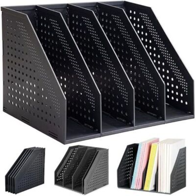 URSUS Porte-revues Pliable À 4 Compartiments, Porte-revues De Bureau, Organiseur De Documents, Pour Le Bureau, L'École, La Papeterie, Les Documents Papier - Publicité URSUS Porte-revues Pliable À 4 Compartiments, Porte-revues De Bureau, Organiseur De Documents, Pour Le Bureau, L'École, La Papeterie, Les Documents Papier - Publicité
