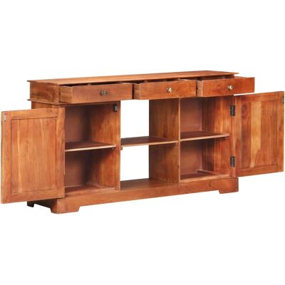 Maison Exclusive - Buffet 135x35x75 Cm Bois D'Acacia Solide - Publicité Maison Exclusive - Buffet 135x35x75 Cm Bois D'Acacia Solide - Publicité