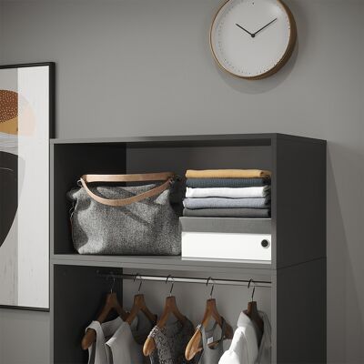 Dessus D'Armoire Elmo, Anthracite, 80x40cm, Vicco - Publicité Dessus D'Armoire Elmo, Anthracite, 80x40cm, Vicco - Publicité