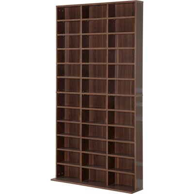 ARRIGONI Rangements Pour Cd Et Dvd, Étagère Rangement, Capacité Max. 1116 Cd/528 Dvd, 36 Compartiments Et Étagères Réglables, Pour Bureau, Salon, Chambre, 102 X 23,5 X 195 Cm, Marron - Publicité ARRIGONI Rangements Pour Cd Et Dvd, Étagère Rangement, Capacité Max. 1116 Cd/528 Dvd, 36 Compartiments Et Étagères Réglables, Pour Bureau, Salon, Chambre, 102 X 23,5 X 195 Cm, Marron - Publicité