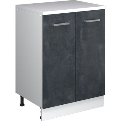 Armoire D'Extension Rion, Béton Noir/blanc, 60x46cm Sans Pente Avec 2 Portes, Vicco - Publicité Armoire D'Extension Rion, Béton Noir/blanc, 60x46cm Sans Pente Avec 2 Portes, Vicco - Publicité