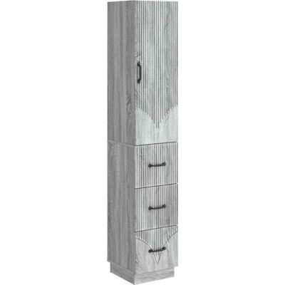 Ensemble De Meubles 2 Pcs Sonoma Gris 33 X 34,5 X 87 Cm Vidaxl - Publicité Ensemble De Meubles 2 Pcs Sonoma Gris 33 X 34,5 X 87 Cm Vidaxl - Publicité