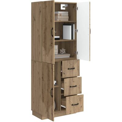 Vidaxl Cabinet Set 2 Pcs Artisan Oak Engineered Wood - Publicité Vidaxl Cabinet Set 2 Pcs Artisan Oak Engineered Wood - Publicité
