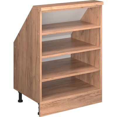 Meuble De Rangement Sous Pente Rion, Chêne De Force Doré, 60x81.6cm Avec 4 Compartiments, Vicco - Publicité Meuble De Rangement Sous Pente Rion, Chêne De Force Doré, 60x81.6cm Avec 4 Compartiments, Vicco - Publicité