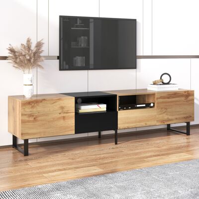OEM Meuble Tv Moderne Avec Placage En Bois Foncé – Grand Espace De Rangement, Durable, Dimensions 190x38x48cm. Publicité OEM Meuble Tv Moderne Avec Placage En Bois Foncé – Grand Espace De Rangement, Durable, Dimensions 190x38x48cm. Publicité