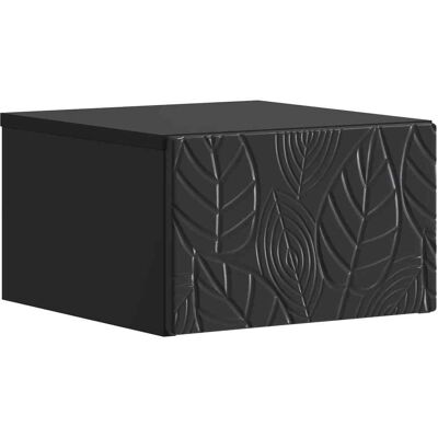 Vidaxl Wall-mounted Bedside Cabinet 2 Pcs Black 49 X 34.5 X 20 Cm - Publicité Vidaxl Wall-mounted Bedside Cabinet 2 Pcs Black 49 X 34.5 X 20 Cm - Publicité