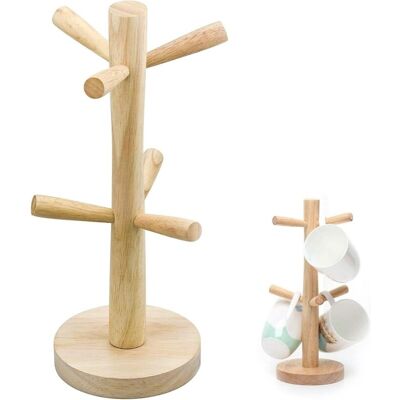 MOXIE Arbre À Tasses En Bambou Support Porte Arbre De Tasse De Cuisine En Bois Arbre À Tasses Rack Pour Tasses À Café Pour Comptoir Porte-gobelets Organiseur De Bijoux Cuisine Table De Organisateur(1pcs) - Publicité MOXIE Arbre À Tasses En Bambou Support Porte Arbre De Tasse De Cuisine En Bois Arbre À Tasses Rack Pour Tasses À Café Pour Comptoir Porte-gobelets Organiseur De Bijoux Cuisine Table De Organisateur(1pcs) - Publicité