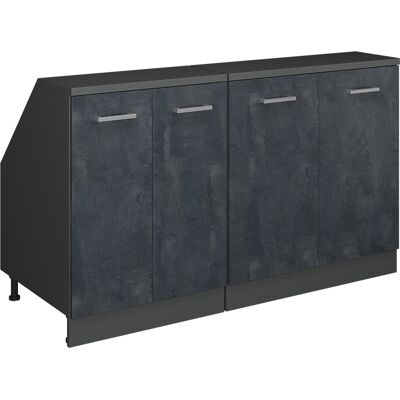 Ensembles De Meuble De Rangement Sous Pente Rion, Béton Noir, 140cm Lot De 2 Caissons 60 Cm De Profondeur, Vicco - Publicité Ensembles De Meuble De Rangement Sous Pente Rion, Béton Noir, 140cm Lot De 2 Caissons 60 Cm De Profondeur, Vicco - Publicité