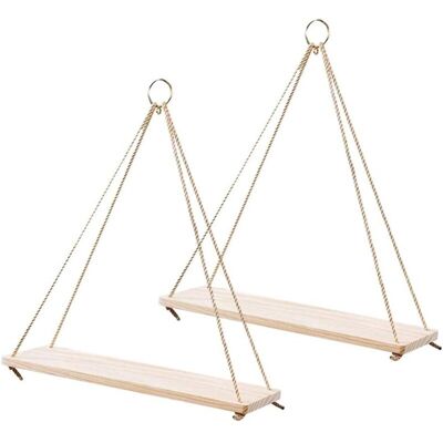 OEM 2pcs Suspendu En Bois Flottant Plateau Fleur Pot Rack De Stockage Décoration Maison Mur (petit) - Publicité OEM 2pcs Suspendu En Bois Flottant Plateau Fleur Pot Rack De Stockage Décoration Maison Mur (petit) - Publicité