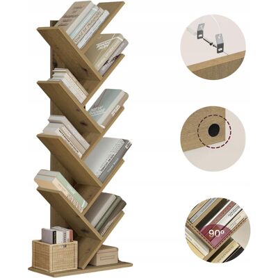 OEM Bibliothèque Artisanale En Forme De Sapin De Noël, Étagère De Bibliothèque, Meuble En Forme De Sapin - Publicité OEM Bibliothèque Artisanale En Forme De Sapin De Noël, Étagère De Bibliothèque, Meuble En Forme De Sapin - Publicité