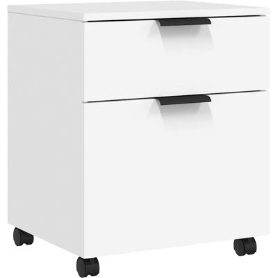 DESIGN IN Classeur Mobile Avec Roues Blanc 45x38x54 Cm Bois D'Ingénierie - Publicité DESIGN IN Classeur Mobile Avec Roues Blanc 45x38x54 Cm Bois D'Ingénierie - Publicité