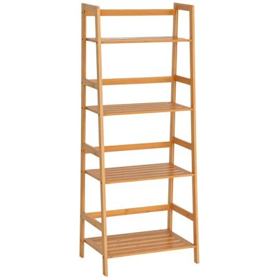 OEM Etagère Échelle En Bambou 4 Niveaux Bibliothèque Style Naturel 48l X 31,5l X 120h Cm - Publicité OEM Etagère Échelle En Bambou 4 Niveaux Bibliothèque Style Naturel 48l X 31,5l X 120h Cm - Publicité