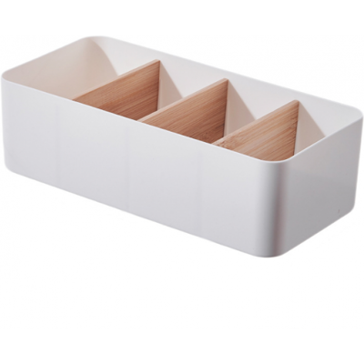 AHLSEN Bravix Organiseur De Bureau À 4 Compartiments En Bambou Avec Porte-stylo, Boîte De Rangement Multifonctionnelle, Organisateur De Bureau Pour Stylos, Cosmétiques, Smartphones, Petits Objets - Publicité AHLSEN Bravix Organiseur De Bureau À 4 Compartiments En Bambou Avec Porte-stylo, Boîte De Rangement Multifonctionnelle, Organisateur De Bureau Pour Stylos, Cosmétiques, Smartphones, Petits Objets - Publicité