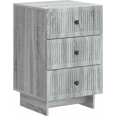 Maison Exclusive - Cabinet De Chevet Avec Tiroir Sonoma Gris 43 X 41 X 66,5 Cm - Publicité Maison Exclusive - Cabinet De Chevet Avec Tiroir Sonoma Gris 43 X 41 X 66,5 Cm - Publicité