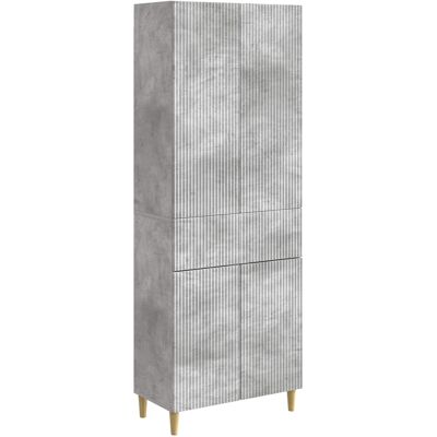 Ensemble De Meubles 2 Pcs Gris Béton 66 X 34,5 X 90 Cm Vidaxl - Publicité Ensemble De Meubles 2 Pcs Gris Béton 66 X 34,5 X 90 Cm Vidaxl - Publicité