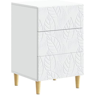 Table De Chevet Blanc 43 X 39,5 X 66,5 Cm Bois D'Ingénierie Vidaxl - Publicité Table De Chevet Blanc 43 X 39,5 X 66,5 Cm Bois D'Ingénierie Vidaxl - Publicité