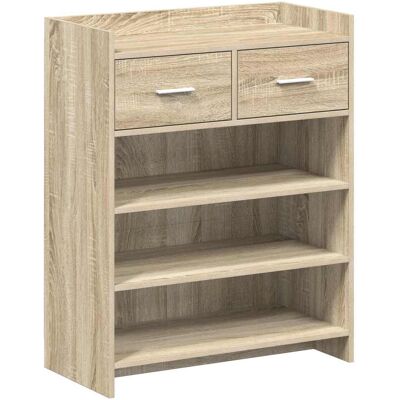 Cabinet À Chaussures Avec Tiroir Chêne Sonoma 73,5 X 36 X 92 Cm Vidaxl - Publicité Cabinet À Chaussures Avec Tiroir Chêne Sonoma 73,5 X 36 X 92 Cm Vidaxl - Publicité