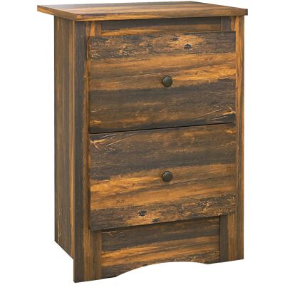 OEM Table De Chevet Rustique À 2 Tiroirs, En Bois, Pour Chambre À Coucher, 40 X 30 X 56 Cm, Marron Capacité De Stockage Généreuse Pour Organiser Vos Affaires, Design Moderne S'Intégrant Facilement À Vo... Publicité OEM Table De Chevet Rustique À 2 Tiroirs, En Bois, Pour Chambre À Coucher, 40 X 30 X 56 Cm, Marron Capacité De Stockage Généreuse Pour Organiser Vos Affaires, Design Moderne S'Intégrant Facilement À Vo... Publicité