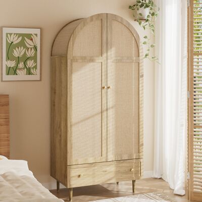 ACKERMAN Armoire À Tiroirs, Portes En Bois Recouvertes De Lin, Grand Espace De Rangement, Armoire Pour Chambre, Solution De Rangement Moderne - Publicité ACKERMAN Armoire À Tiroirs, Portes En Bois Recouvertes De Lin, Grand Espace De Rangement, Armoire Pour Chambre, Solution De Rangement Moderne - Publicité