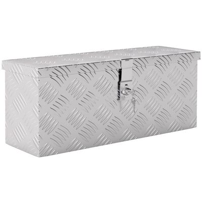 OEM Coffre De Rangement/boîte À Outils En Aluminium Avec Serrure Et Clés, 50 X 15,5 X 20,5 Cm - Publicité OEM Coffre De Rangement/boîte À Outils En Aluminium Avec Serrure Et Clés, 50 X 15,5 X 20,5 Cm - Publicité