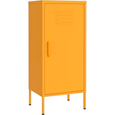 DESIGN IN Armoire De Rangement Jaune Moutarde 42,5x35x101,5 Cm Acier - Publicité DESIGN IN Armoire De Rangement Jaune Moutarde 42,5x35x101,5 Cm Acier - Publicité