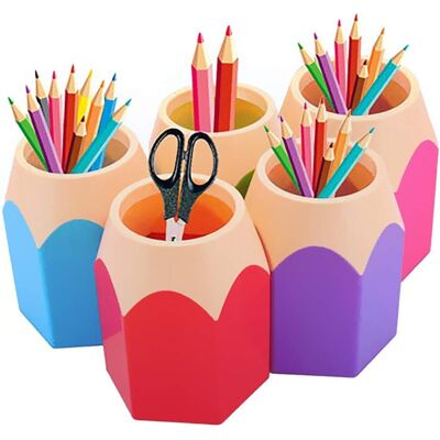 OEM Porte-crayons Pour Enseignants, Boîte De Rangement De Bureau, Design Raffiné, Convient Au Bureau Et À La Maison, Ensemble De 5 Porte-crayons Hexagonaux Multifonctionnels De Différentes Couleurs. Publicité OEM Porte-crayons Pour Enseignants, Boîte De Rangement De Bureau, Design Raffiné, Convient Au Bureau Et À La Maison, Ensemble De 5 Porte-crayons Hexagonaux Multifonctionnels De Différentes Couleurs. Publicité
