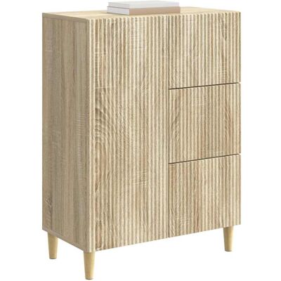 Maison La Vie - Buffet Salon Moderne - Meuble De Rangement - Chêne Sonoma 66 X 34,5 X 90 Cm Bois D'Ingénierie Bu4099 - Publicité Maison La Vie - Buffet Salon Moderne - Meuble De Rangement - Chêne Sonoma 66 X 34,5 X 90 Cm Bois D'Ingénierie Bu4099 - Publicité
