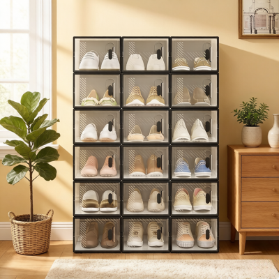 OEM Armoire Pliante Multifonction – Boîte De Rangement Modulaire, Support À Chaussures, Étagère À Livres, Organisateur Pour Jouets Et Salle De Bain (lot De 18 Unités) - Publicité OEM Armoire Pliante Multifonction – Boîte De Rangement Modulaire, Support À Chaussures, Étagère À Livres, Organisateur Pour Jouets Et Salle De Bain (lot De 18 Unités) - Publicité