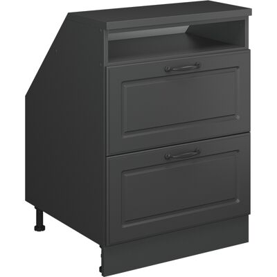 Meuble De Rangement Sous Pente Rion, Anthracite Campagne, 60x81.6cm 2 Tiroirs, 60 Cm De Profondeur, Vicco - Publicité Meuble De Rangement Sous Pente Rion, Anthracite Campagne, 60x81.6cm 2 Tiroirs, 60 Cm De Profondeur, Vicco - Publicité