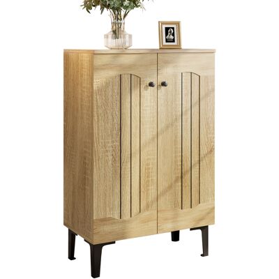 ACKERMAN Meuble À Chaussures Moderne À Double Porte, Grande Capacité De Rangement, Étagères À Plusieurs Niveaux Et Organisation Gain De Place Pour L'Entrée – Design Épuré Avec Étagère Décorative. Publicité ACKERMAN Meuble À Chaussures Moderne À Double Porte, Grande Capacité De Rangement, Étagères À Plusieurs Niveaux Et Organisation Gain De Place Pour L'Entrée – Design Épuré Avec Étagère Décorative. Publicité