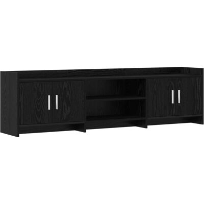 Meuble Tv 168 X 33 X 47 Cm Chêne Noir Bois D'Ingénierie Vidaxl - Publicité Meuble Tv 168 X 33 X 47 Cm Chêne Noir Bois D'Ingénierie Vidaxl - Publicité