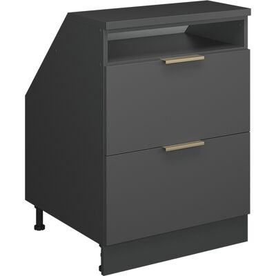 Meuble De Rangement Sous Pente Rion, Anthracite-or, 60x81.6cm 2 Tiroirs, 60 Cm De Profondeur, Vicco - Publicité Meuble De Rangement Sous Pente Rion, Anthracite-or, 60x81.6cm 2 Tiroirs, 60 Cm De Profondeur, Vicco - Publicité