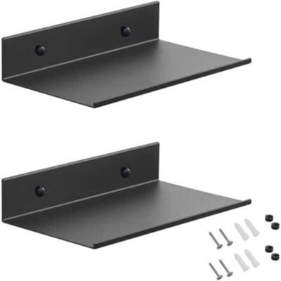 OEM Support Mural En Métal, Lot De 2 Étagères Flottantes Noires 20 Cm, Support Mural De Douche, Support Mural Rectangulaire Avec Trous Et Vis, Adapté Pour Salon, Chambre, Cadres Photo, Petits Bibelots-cre - Publicité OEM Support Mural En Métal, Lot De 2 Étagères Flottantes Noires 20 Cm, Support Mural De Douche, Support Mural Rectangulaire Avec Trous Et Vis, Adapté Pour Salon, Chambre, Cadres Photo, Petits Bibelots-cre - Publicité