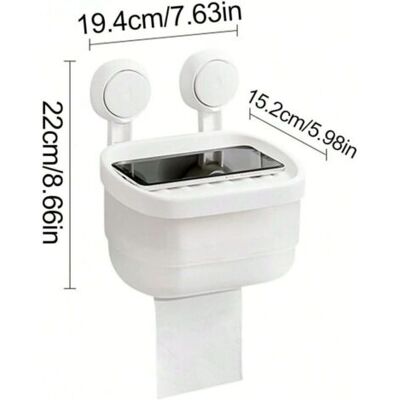 OEM Boîte De Rangement Murale En Tissu, Tiroir À Papier, Sans Perforation, Rouleau De Papier, Étiquette, Convient Pour La Maison Et Le Bureau, Blanc - Publicité OEM Boîte De Rangement Murale En Tissu, Tiroir À Papier, Sans Perforation, Rouleau De Papier, Étiquette, Convient Pour La Maison Et Le Bureau, Blanc - Publicité