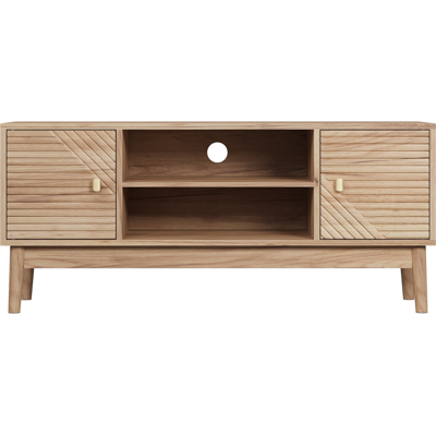 OEM Meuble Tv 110 Cm Style Moderne Rétro Avec Rangement Intégré, Meuble Bas Pour Écran 32 À 45 Pouces, Finition Chêne - Publicité OEM Meuble Tv 110 Cm Style Moderne Rétro Avec Rangement Intégré, Meuble Bas Pour Écran 32 À 45 Pouces, Finition Chêne - Publicité