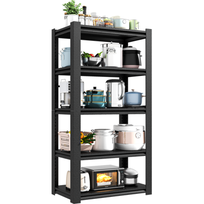 ACKERMAN Étagère De Stockage Lourde H183cm 5 Niveaux - Étagère Métallique De Stockage Capacité De Charge 650kg, Réglable, Industrie Et Garage, Étagère De Stockage Stable, Noir, H183cm L90cm P40cm - Publicité ACKERMAN Étagère De Stockage Lourde H183cm 5 Niveaux - Étagère Métallique De Stockage Capacité De Charge 650kg, Réglable, Industrie Et Garage, Étagère De Stockage Stable, Noir, H183cm L90cm P40cm - Publicité