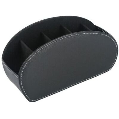 Bunthaus Étui À Télécommande En Cuir, Boîte De Rangement Multifonctionnelle À 5 Compartiments, Boîte De Rangement Pour Télécommandes Tv - Publicité Bunthaus Étui À Télécommande En Cuir, Boîte De Rangement Multifonctionnelle À 5 Compartiments, Boîte De Rangement Pour Télécommandes Tv - Publicité