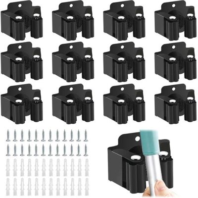 ANGEL CERDA Ensemble De 12 Supports Muraux - Porte-balais Mural - Support Pour Outils De Jardinage Et Balais - Publicité ANGEL CERDA Ensemble De 12 Supports Muraux - Porte-balais Mural - Support Pour Outils De Jardinage Et Balais - Publicité