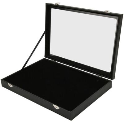 OEM Royaluxe-vitrine À Épingles Bote D'Ombre À Épingles Anti-poussière Transparente Pour Médaille Militaire Collection De Badges À Épingles En Cuir Pu Noir, 35x24x5cm / 13.8x9.4x2.0in - Publicité OEM Royaluxe-vitrine À Épingles Bote D'Ombre À Épingles Anti-poussière Transparente Pour Médaille Militaire Collection De Badges À Épingles En Cuir Pu Noir, 35x24x5cm / 13.8x9.4x2.0in - Publicité