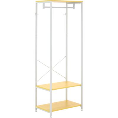ARRIGONI Porte-manteau 2 En 1 Avec Etagere A 2 Niveaux Acier Et Bois 60x40x167,5 Cm - Publicité ARRIGONI Porte-manteau 2 En 1 Avec Etagere A 2 Niveaux Acier Et Bois 60x40x167,5 Cm - Publicité