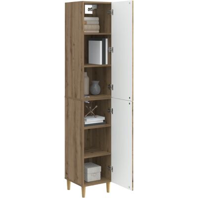 Vidaxl Cabinet Set 2 Pcs Artisan Oak Engineered Wood - Publicité Vidaxl Cabinet Set 2 Pcs Artisan Oak Engineered Wood - Publicité