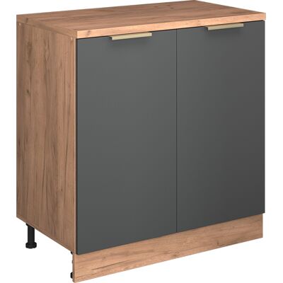 Armoire D'Extension Rion, Anthracite-or/chêne De Force Doré, 80x46cm Sans Pente Avec 2 Portes, Vicco - Publicité Armoire D'Extension Rion, Anthracite-or/chêne De Force Doré, 80x46cm Sans Pente Avec 2 Portes, Vicco - Publicité