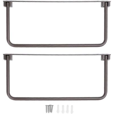FLAMMKRAFT Lot De 2 Étagères À Chaussures Pliables En Aluminium, Fixées Au Mur, Avec Rangement Suspendu Pour Pantoufles Et Camping-car. Publicité FLAMMKRAFT Lot De 2 Étagères À Chaussures Pliables En Aluminium, Fixées Au Mur, Avec Rangement Suspendu Pour Pantoufles Et Camping-car. Publicité