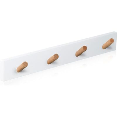 OEM Porte Manteau Mural Bois - 4 Crochets – Patère Murale – Porte Manteau Mural Design Pour Entrée, Salle De Bain, Enfant, Chambre (blanc) - Publicité OEM Porte Manteau Mural Bois - 4 Crochets – Patère Murale – Porte Manteau Mural Design Pour Entrée, Salle De Bain, Enfant, Chambre (blanc) - Publicité