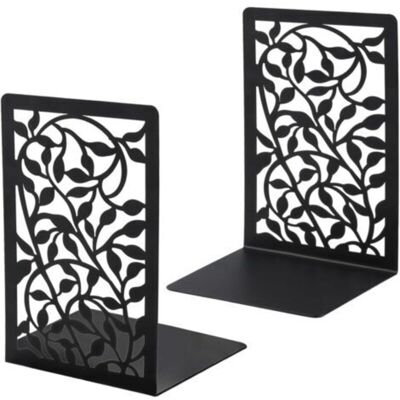 URSUS Lot De 2 Paires De Serre-livres En Métal Pour Étagères, Serre-livres En Forme D'Arbre Pour Livres Lourds, Noirs, Pour La Maison, Le Bureau, L'École - Publicité URSUS Lot De 2 Paires De Serre-livres En Métal Pour Étagères, Serre-livres En Forme D'Arbre Pour Livres Lourds, Noirs, Pour La Maison, Le Bureau, L'École - Publicité
