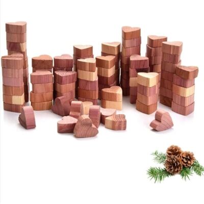 OEM Lot De 100 Anti Mites Bois De Cèdre Anti Mites Textiles Antimites Boules En Bois De Cèdre Cœurs Naturel Sans Produit Chimique, Piège Naturel Contre Les Mites Pour Les Armoires, Les Tiroirs-crezuo - Publicité OEM Lot De 100 Anti Mites Bois De Cèdre Anti Mites Textiles Antimites Boules En Bois De Cèdre Cœurs Naturel Sans Produit Chimique, Piège Naturel Contre Les Mites Pour Les Armoires, Les Tiroirs-crezuo - Publicité